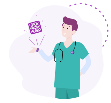 Braccialetto QR Medicinskt