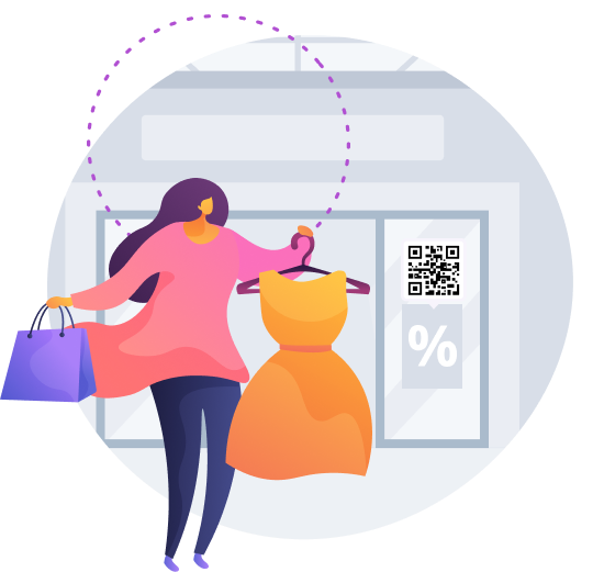 Decoração de janela QR